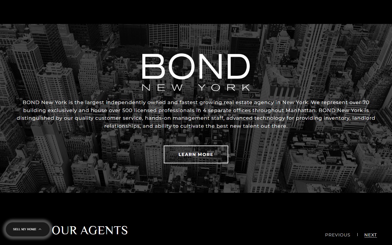 Bond New York - Real Estate homepage